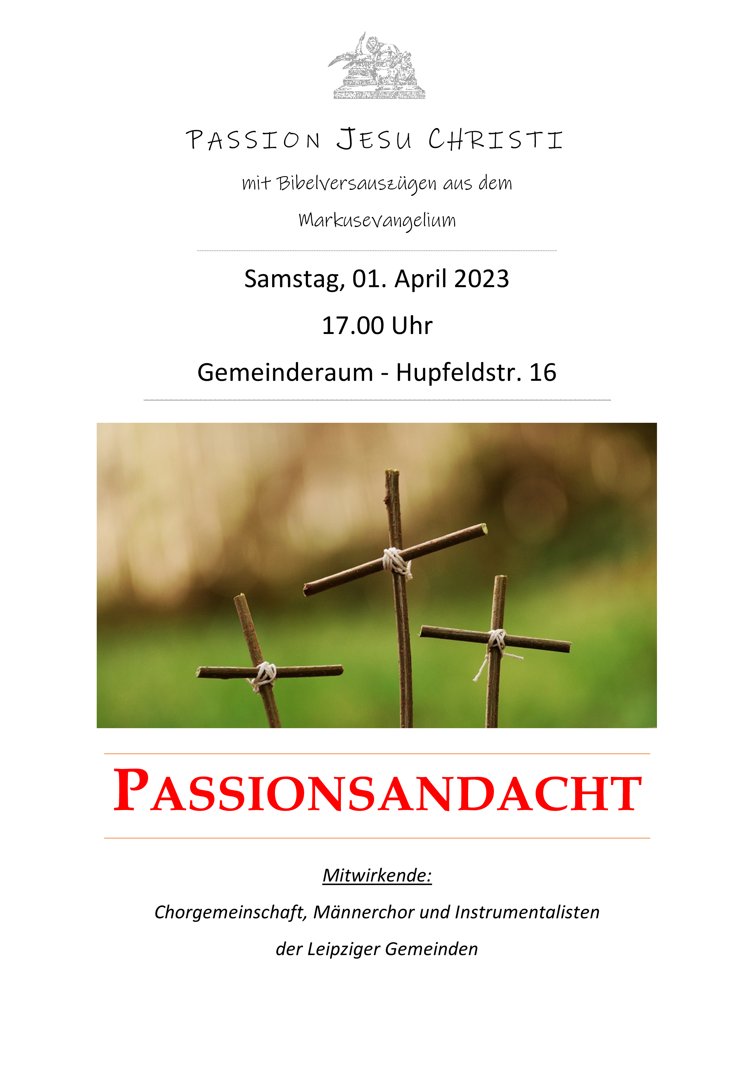 Passionsandacht @ Gemeinderaum Gemeinde Leipzig IV