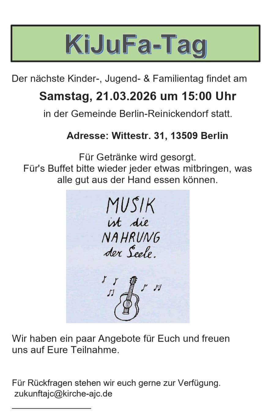 Flyer Kinder-, Jugend und Familientag